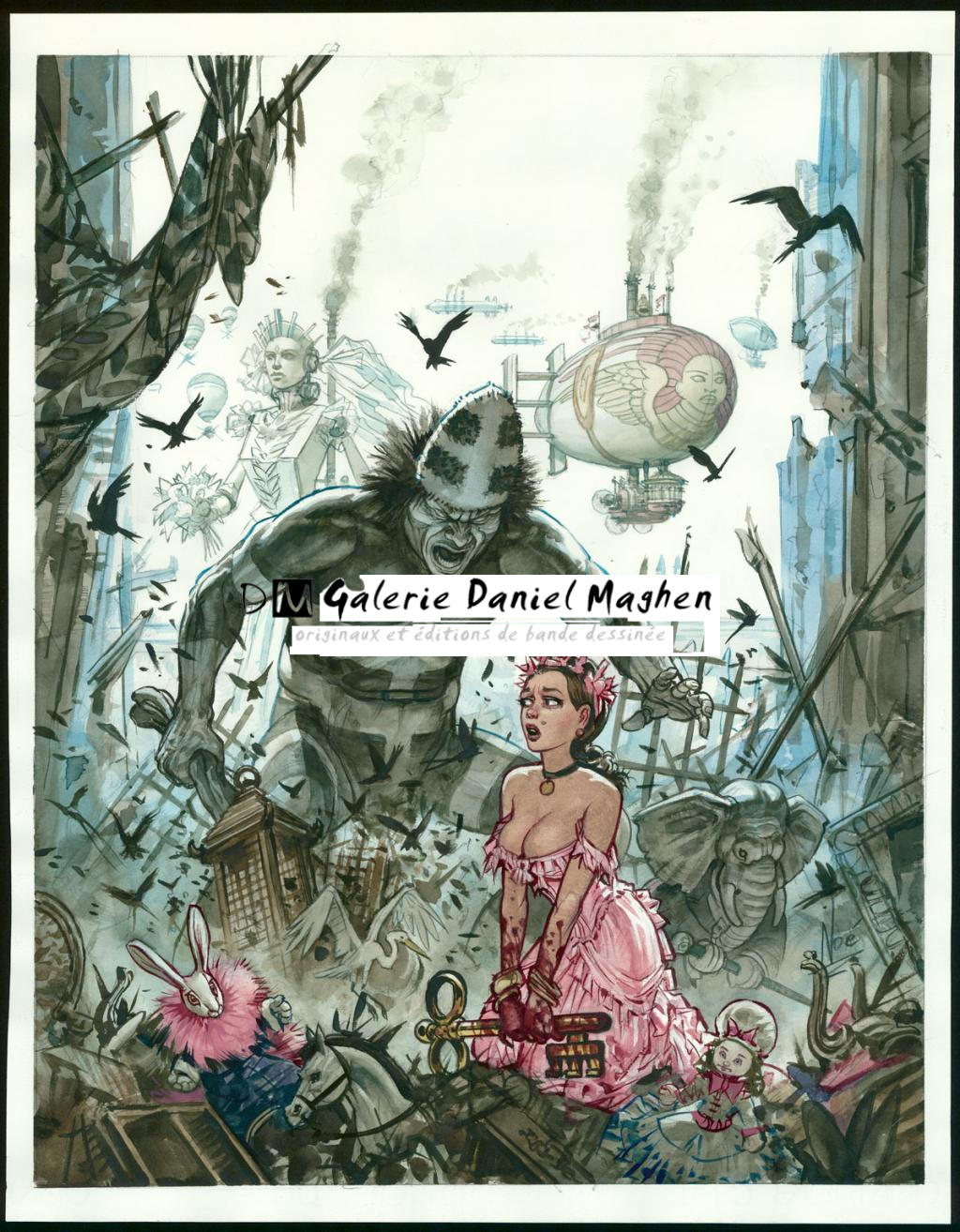 couverture originale - Ignacio Noé - Aquarelle et mine de plomb sur papier - 3432