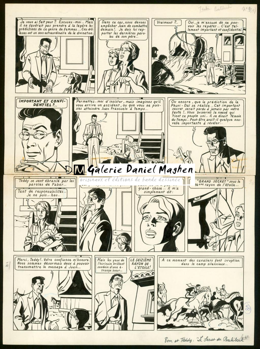 Planche originale - François Craenhals - Encre de Chine sur papier - 4256