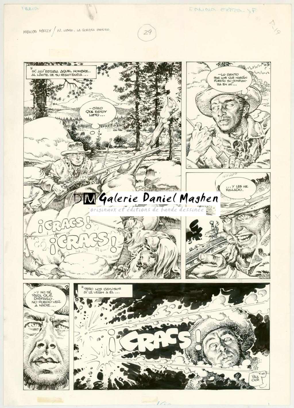 Planche originale n°29 - Antonio Hernandez Palacios - Encre de Chine sur papier - 4495