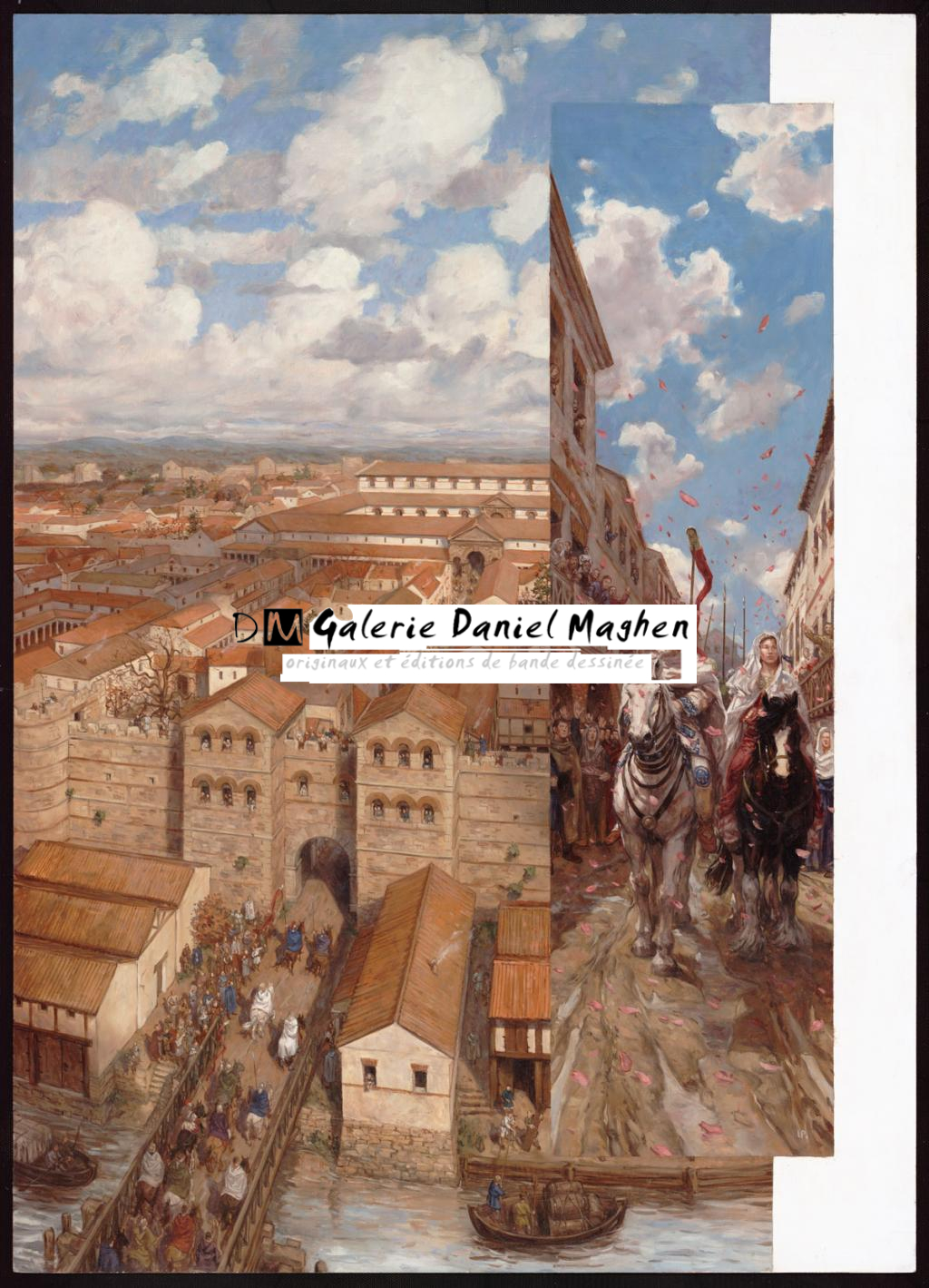 Planche originale issue du tome 2,  à paraître - Ugo Pinson - Huile sur bois (isorel) - 4935