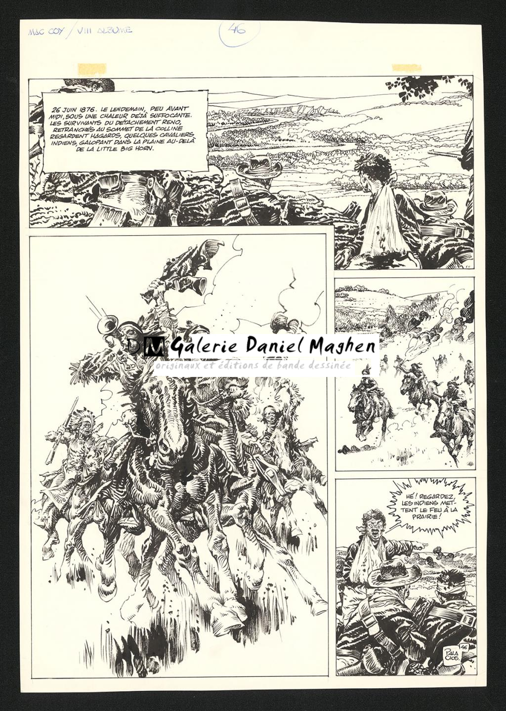 Planche originale n°46 - Antonio Hernandez Palacios - Encre de Chine sur papier - 4483
