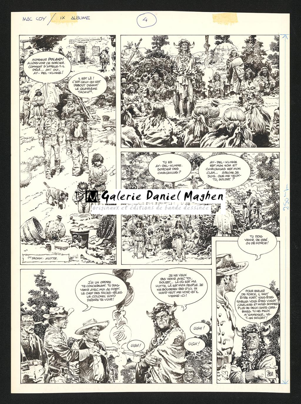 Planche originale n°4 - Antonio Hernandez Palacios - Encre de Chine sur papier - 4481