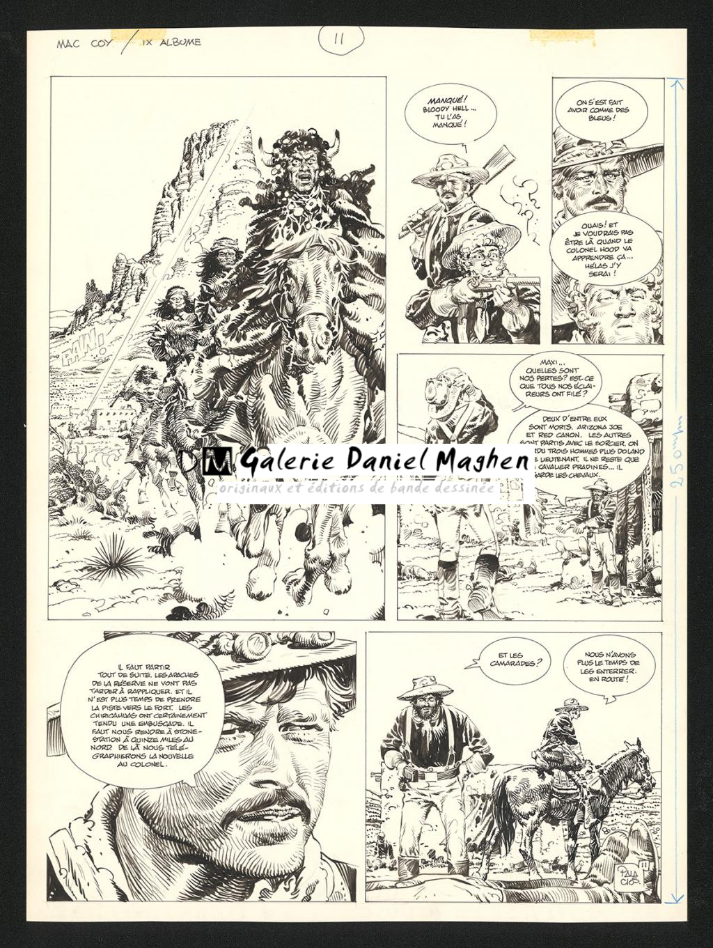 Planche originale n°11 - Antonio Hernandez Palacios - Encre de Chine sur papier - 5566