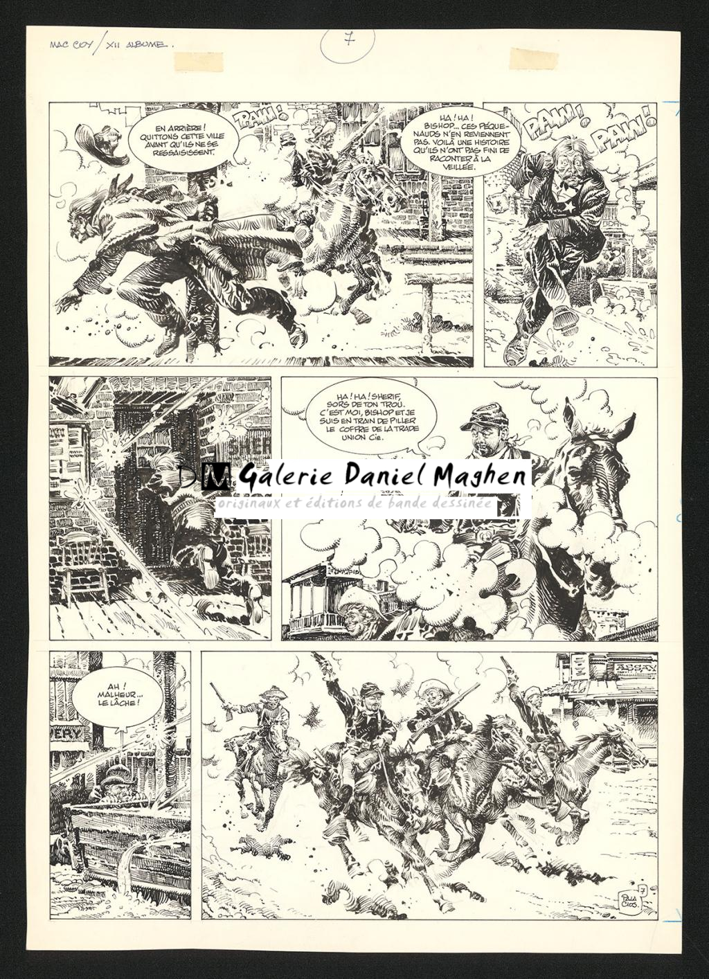 Planche originale n°7 - Antonio Hernandez Palacios - Encre de Chine sur papier - 4478