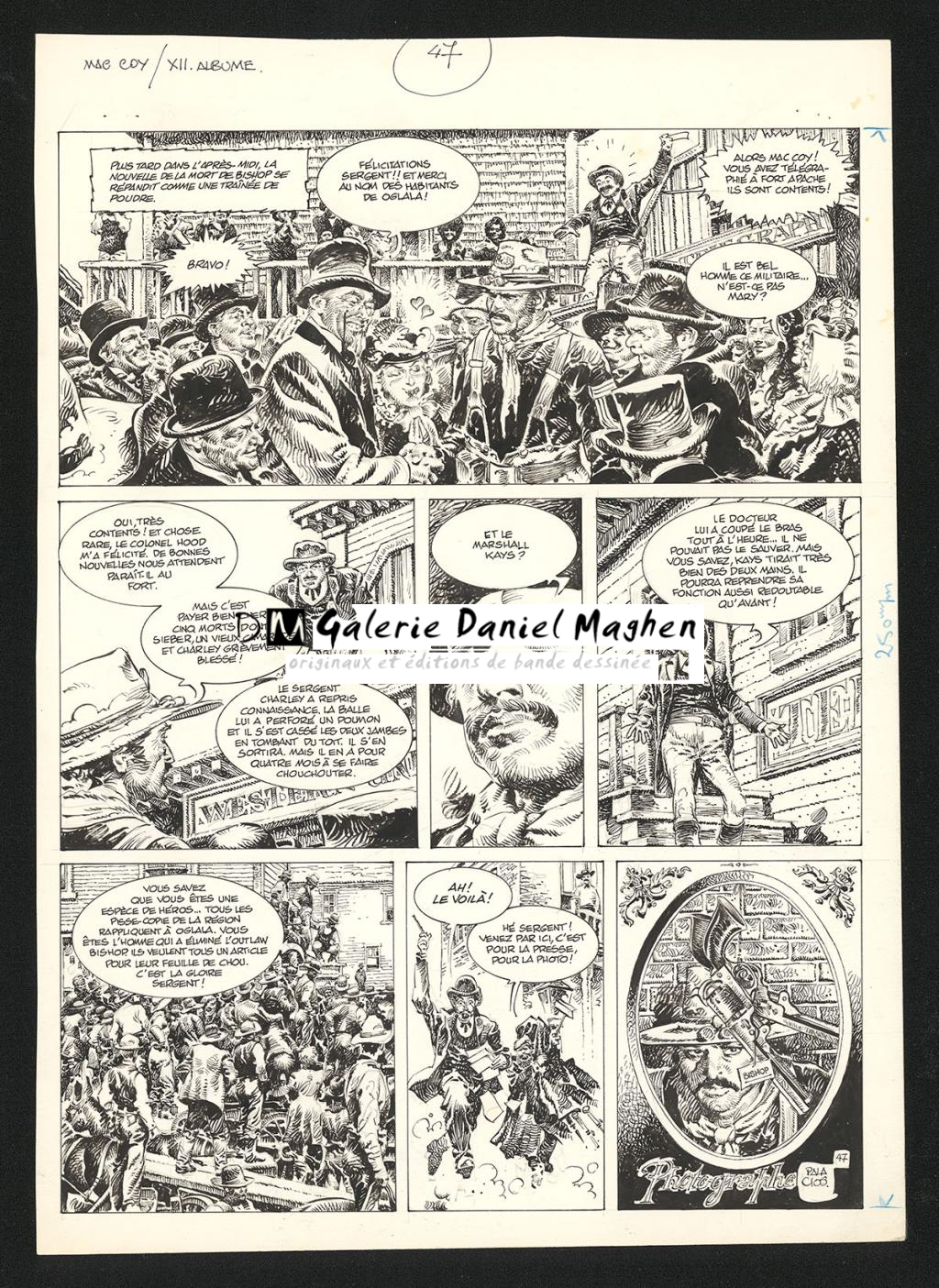 Planche originale n°47 - Antonio Hernandez Palacios - Encre de Chine sur papier - 5610