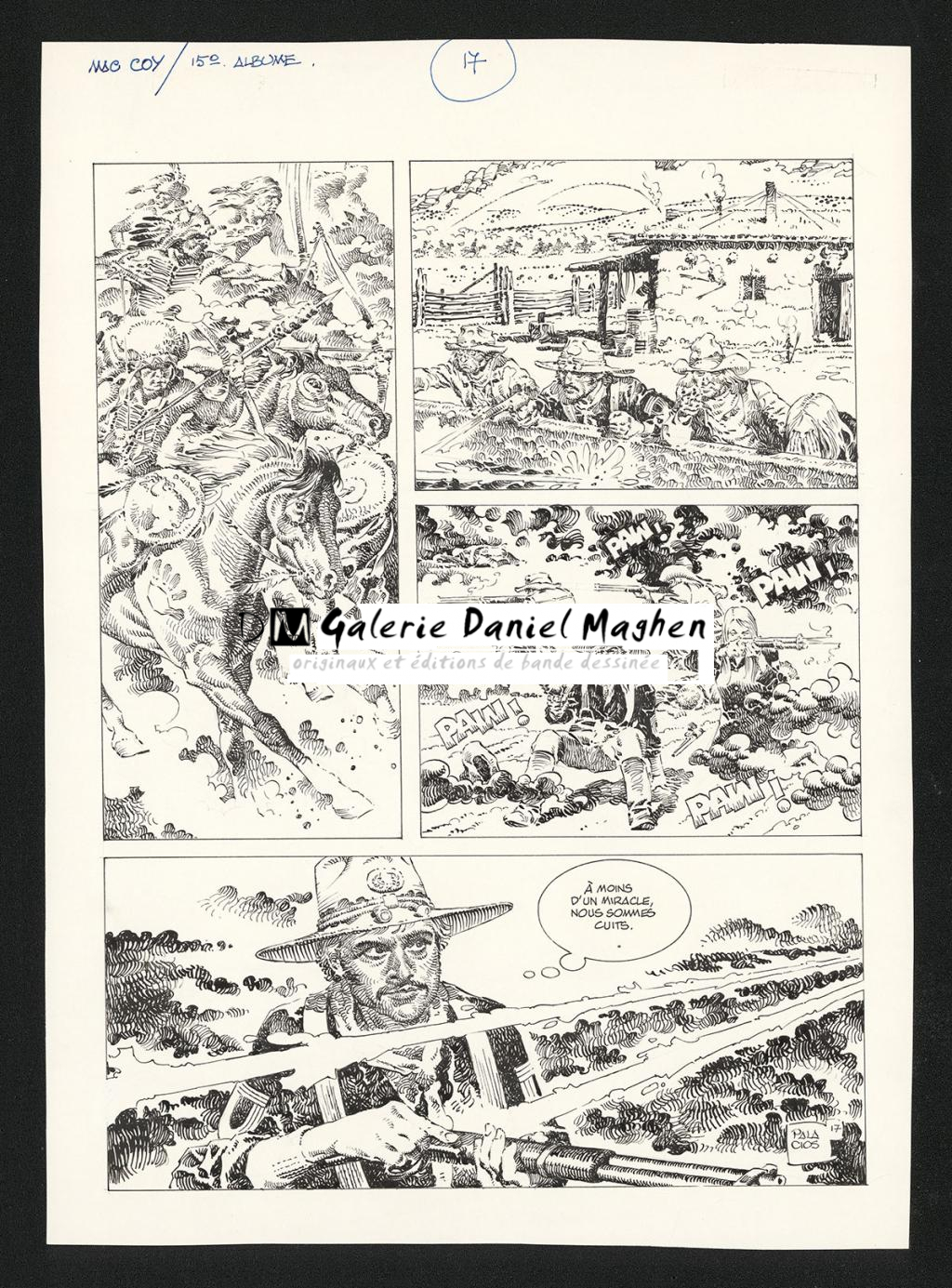 Planche originale n°17 - Antonio Hernandez Palacios - Encre de Chine sur papier - 4476