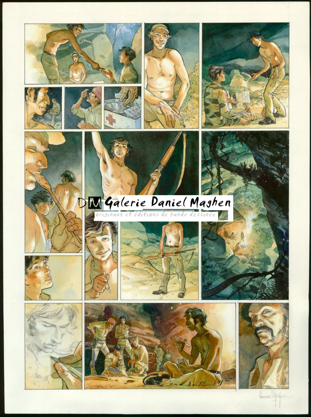 Planche originale n°14 - Emmanuel Lepage - Encre de Chine et encre de couleur sur papier - 4771