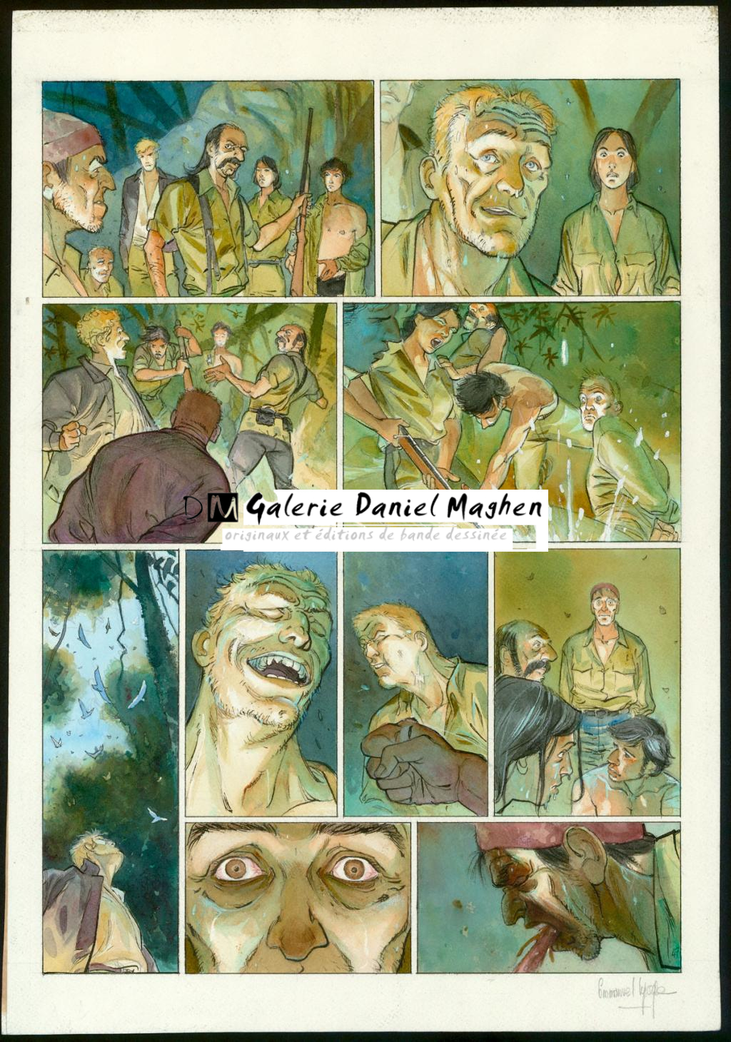 Planche originale n°47 - Emmanuel Lepage - Encre de Chine et encre de couleur sur papier - 4768