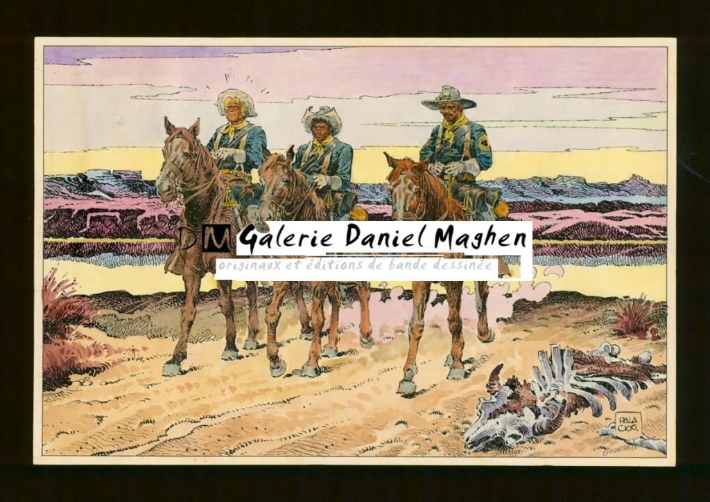 Illustration originale - Antonio Hernandez Palacios - Encre de Chine et encre de couleur sur papier - 4515