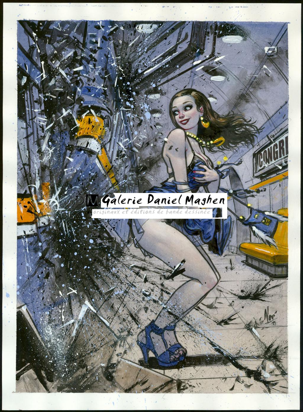 Illustration originale - Ignacio Noé - Acrylique sur papier - 4776