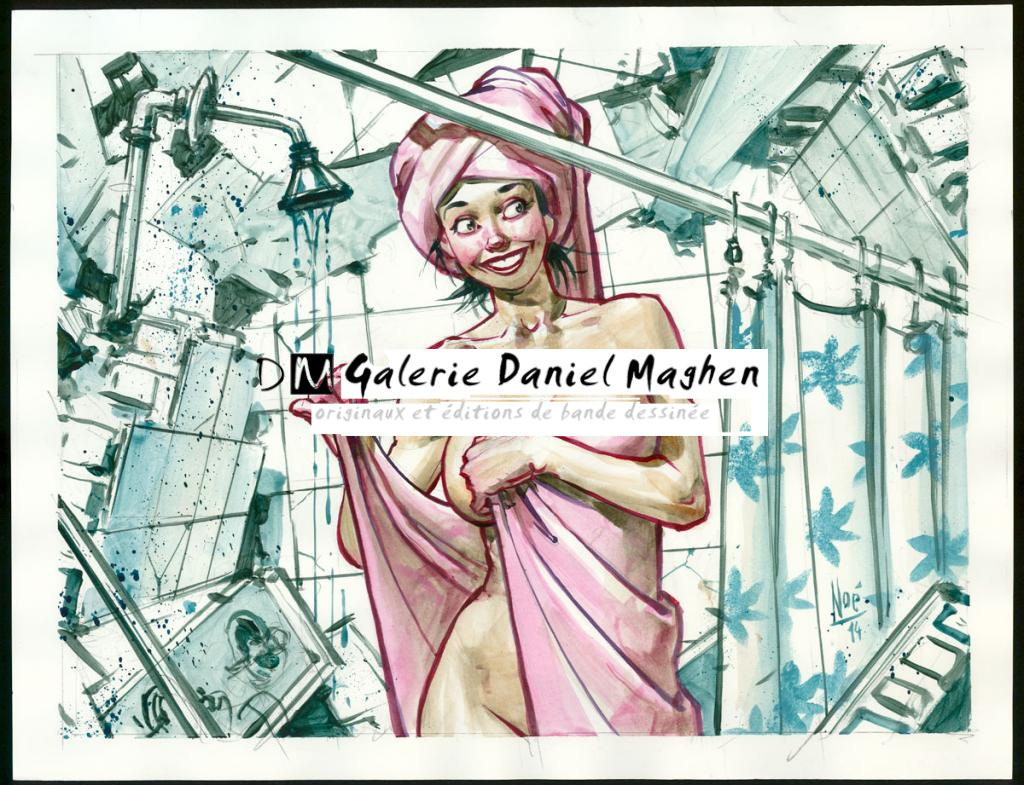 Illustration originale - Ignacio Noé - Acrylique sur papier - 3455