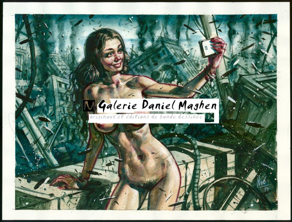 Illustration originale - Ignacio Noé - Acrylique sur papier - 3454