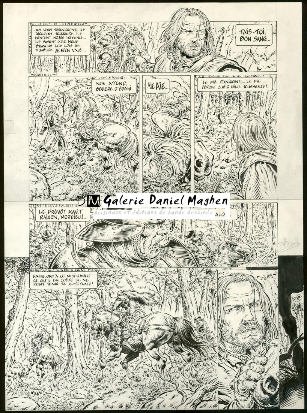 Planche originale n°13 - Yves Swolfs - Encre de Chine sur papier - 4962