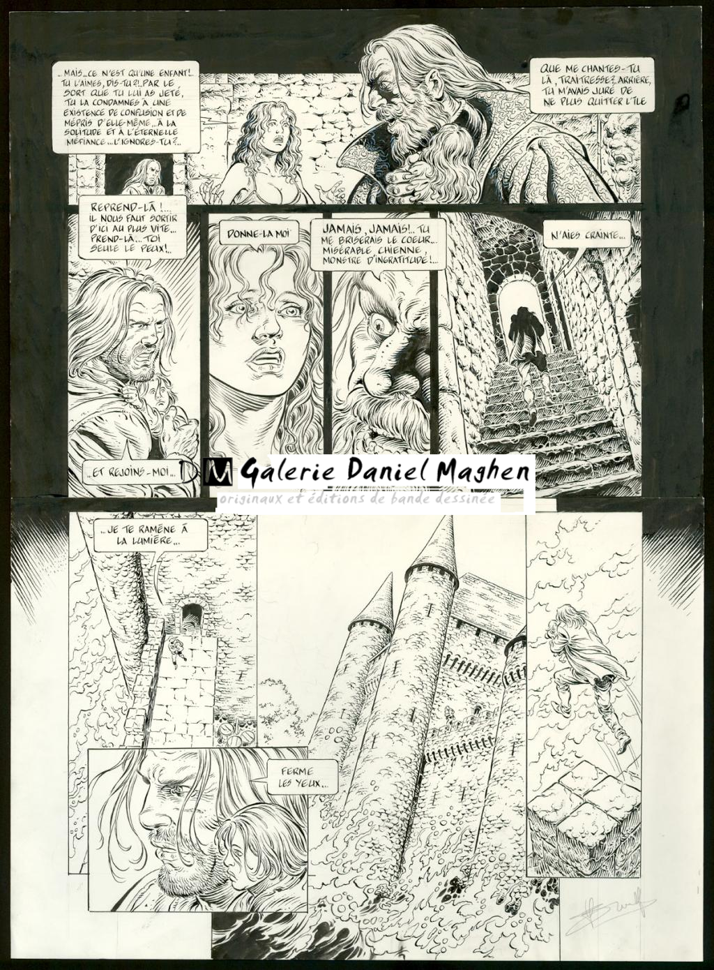 Planche originale n°43 - Yves Swolfs - Encre de Chine sur papier - 4964