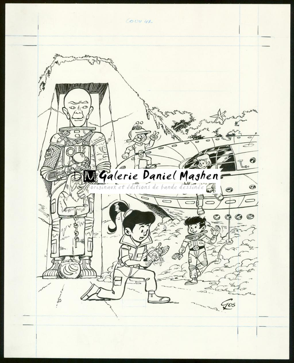 Couverture originale - Roland Gos - Encre de Chine sur papier - 5050