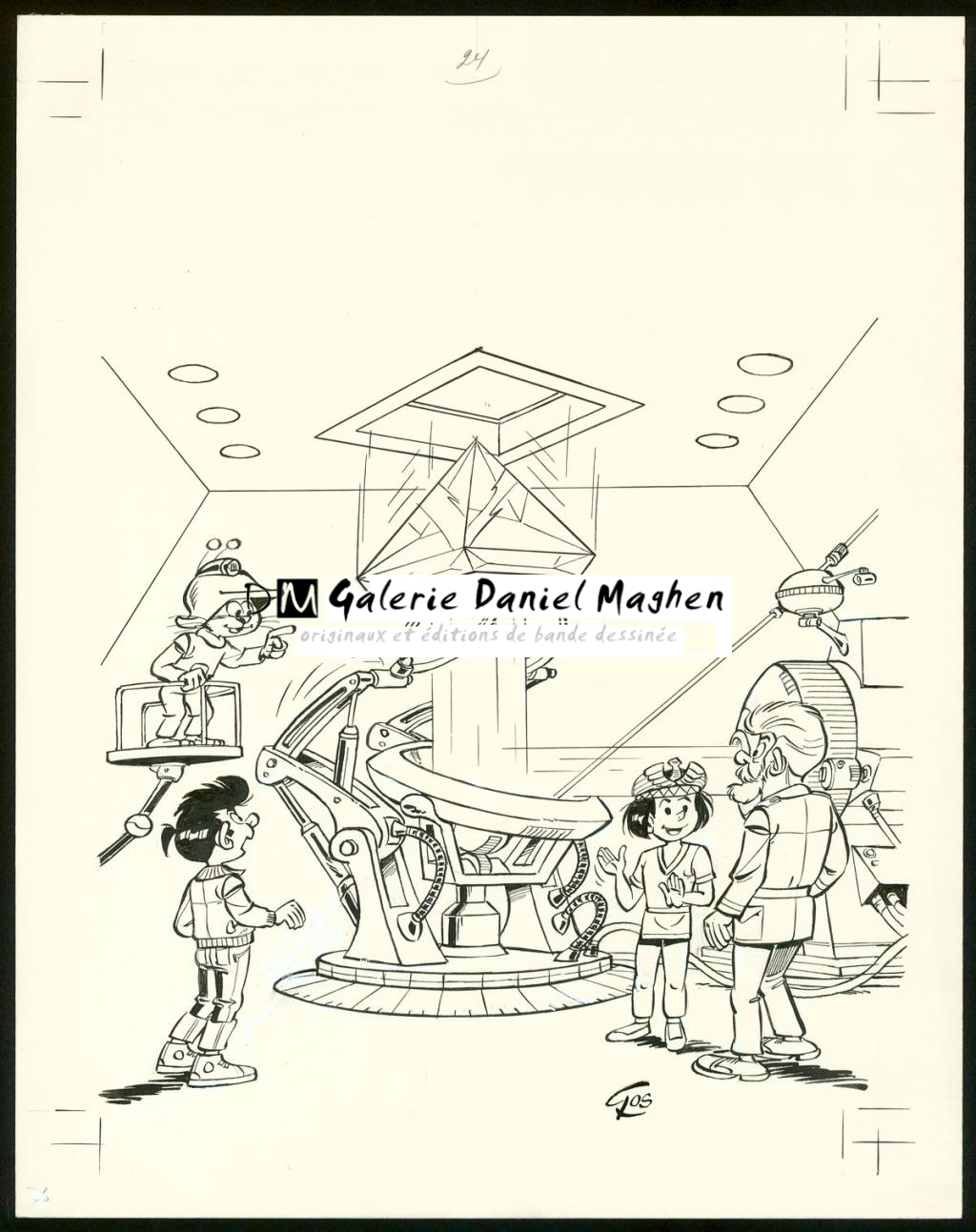 Couverture originale de la réédition - Roland Gos - Encre de Chine sur papier - 5053