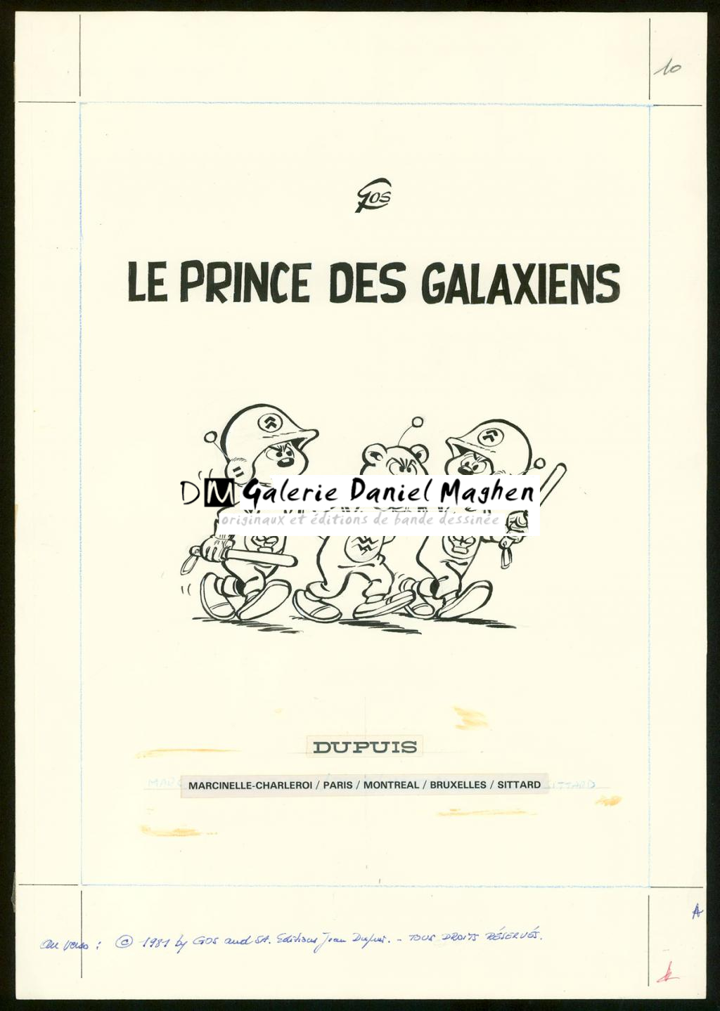 Illustration originale, page de titre - Gos / Walt - Encre de Chine sur papier - 5056