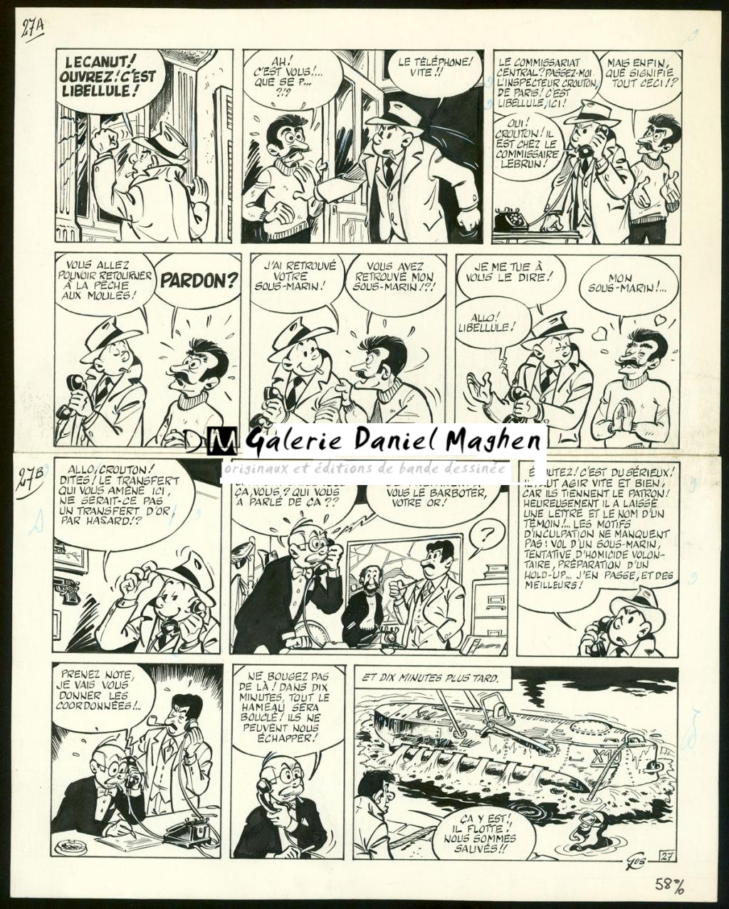 Planche originale n°27 - Roland Gos - Encre de Chine sur papier - 5065