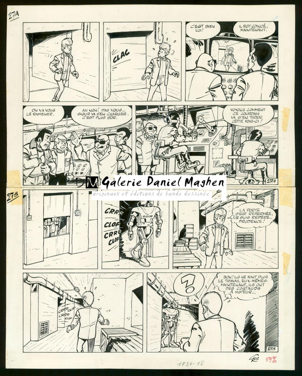 Planche originale n°27 - Roland Gos - Encre de Chine sur papier - 5067