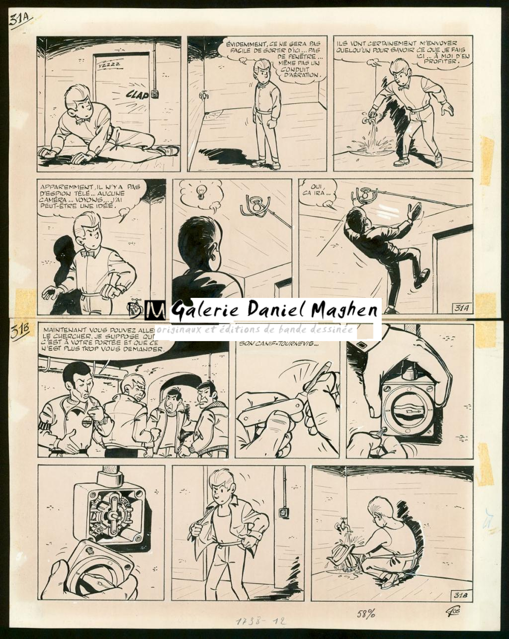 Planche originale n°31 - Roland Gos - Encre de Chine sur papier - 5069