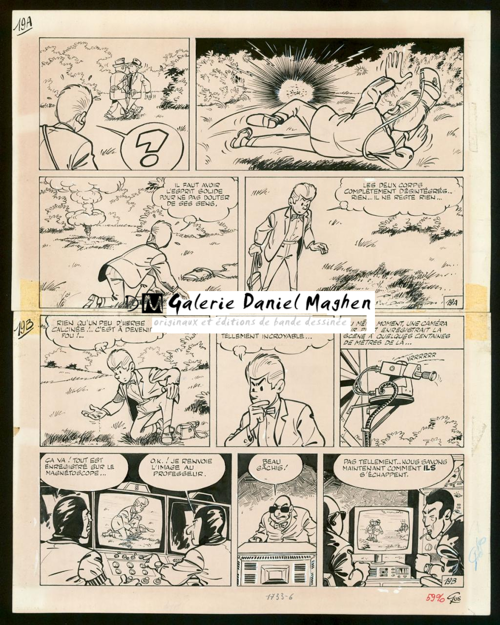 Planche originale n°19 - Roland Gos - Encre de Chine sur papier - 5070