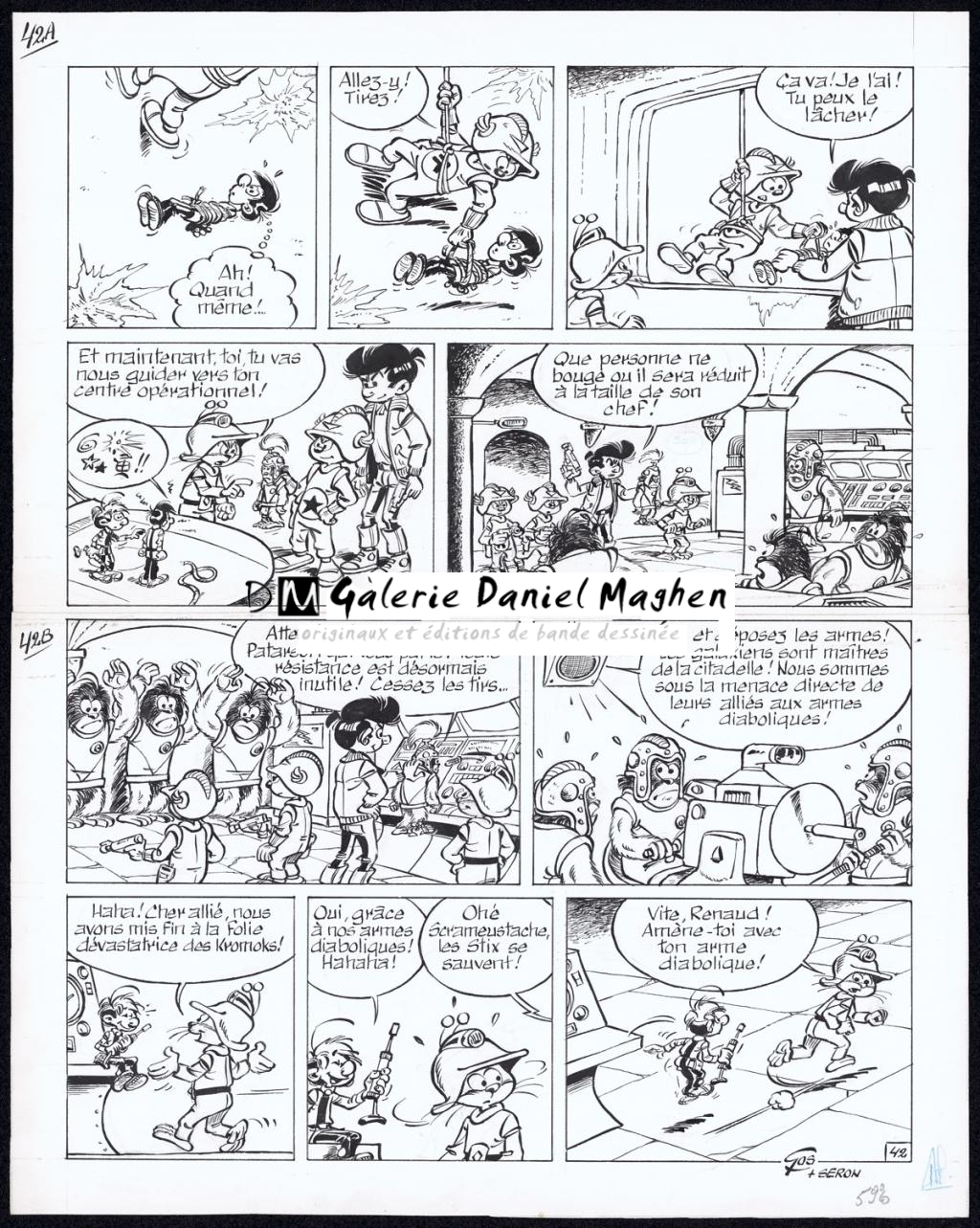 planche originale n°42 - Gos / Walt - Encre de Chine sur papier - 5072