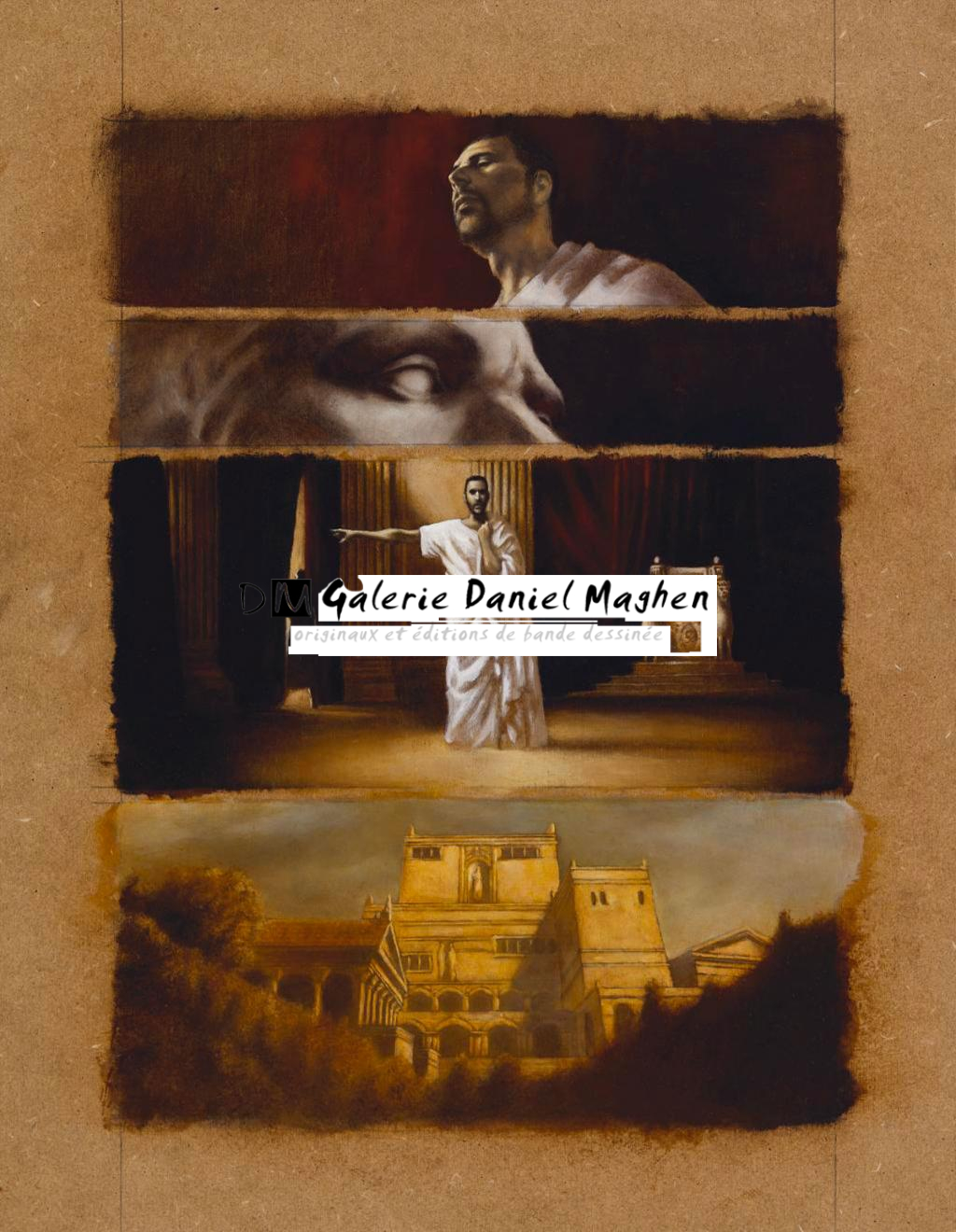 Planche originale n°24 - Régis Penet - Huile et crayon sur bois - 3575