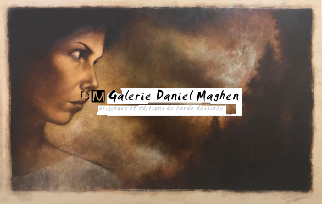 Planche originale, double page 60-61 - Régis Penet - Huile et crayon sur bois - 3573