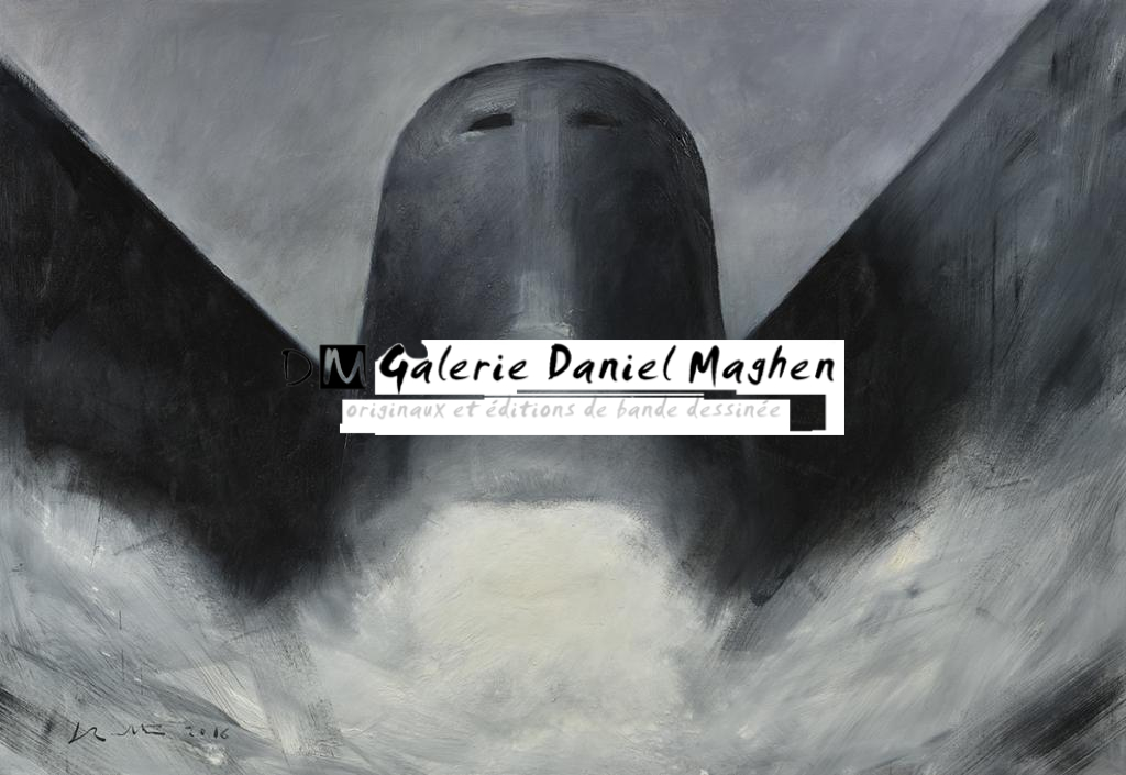 Le Transperceneige, peinture - Jean-Marc Rochette - Huile sur toile - 5166