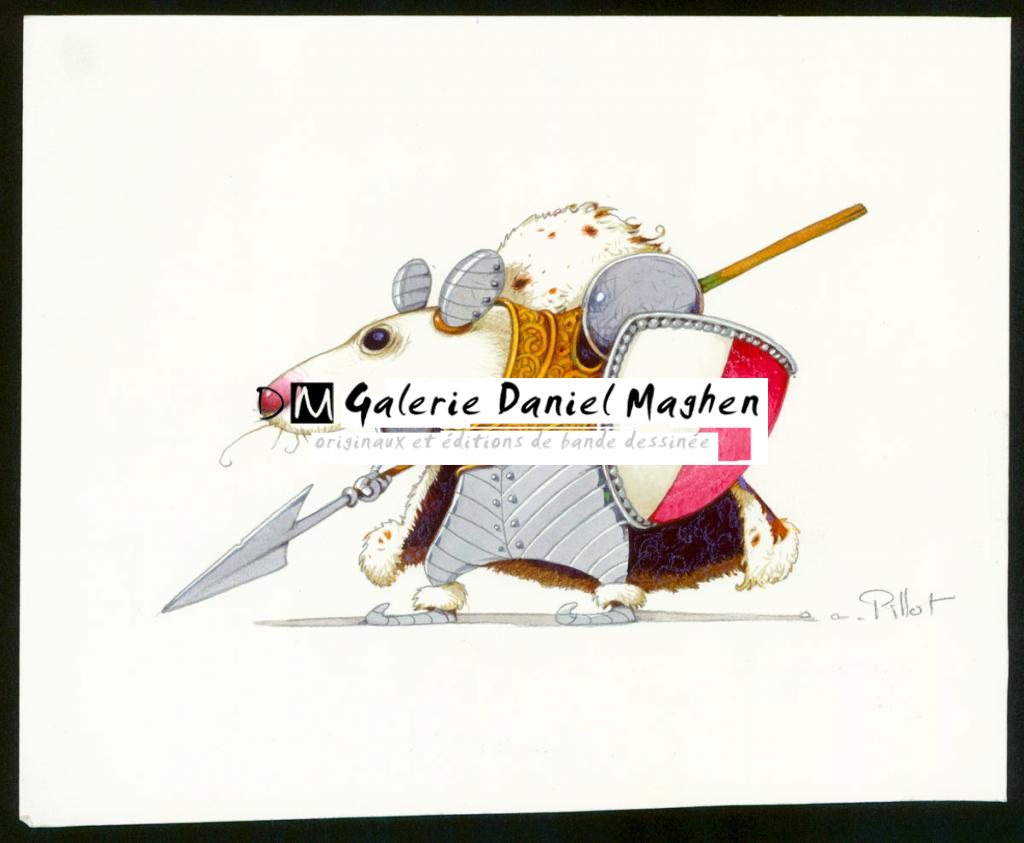 Illustration originale pour un jeu coréen - Frédéric Pillot - Aquarelle et crayon sur papier - 6257