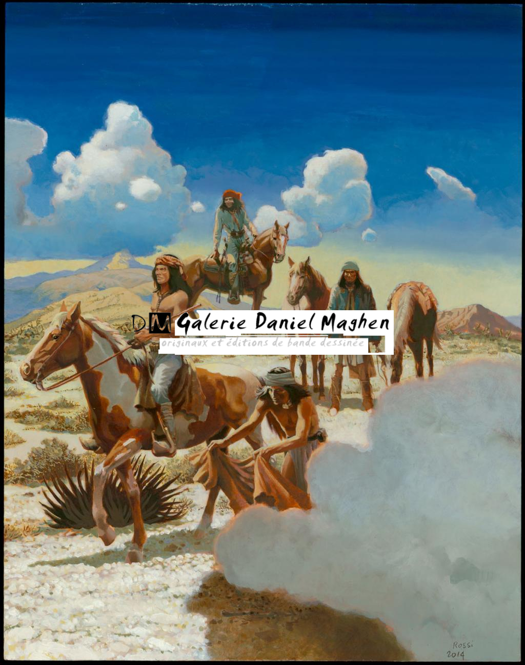 Peinture originale - Christian Rossi - Huile sur bois - 3519