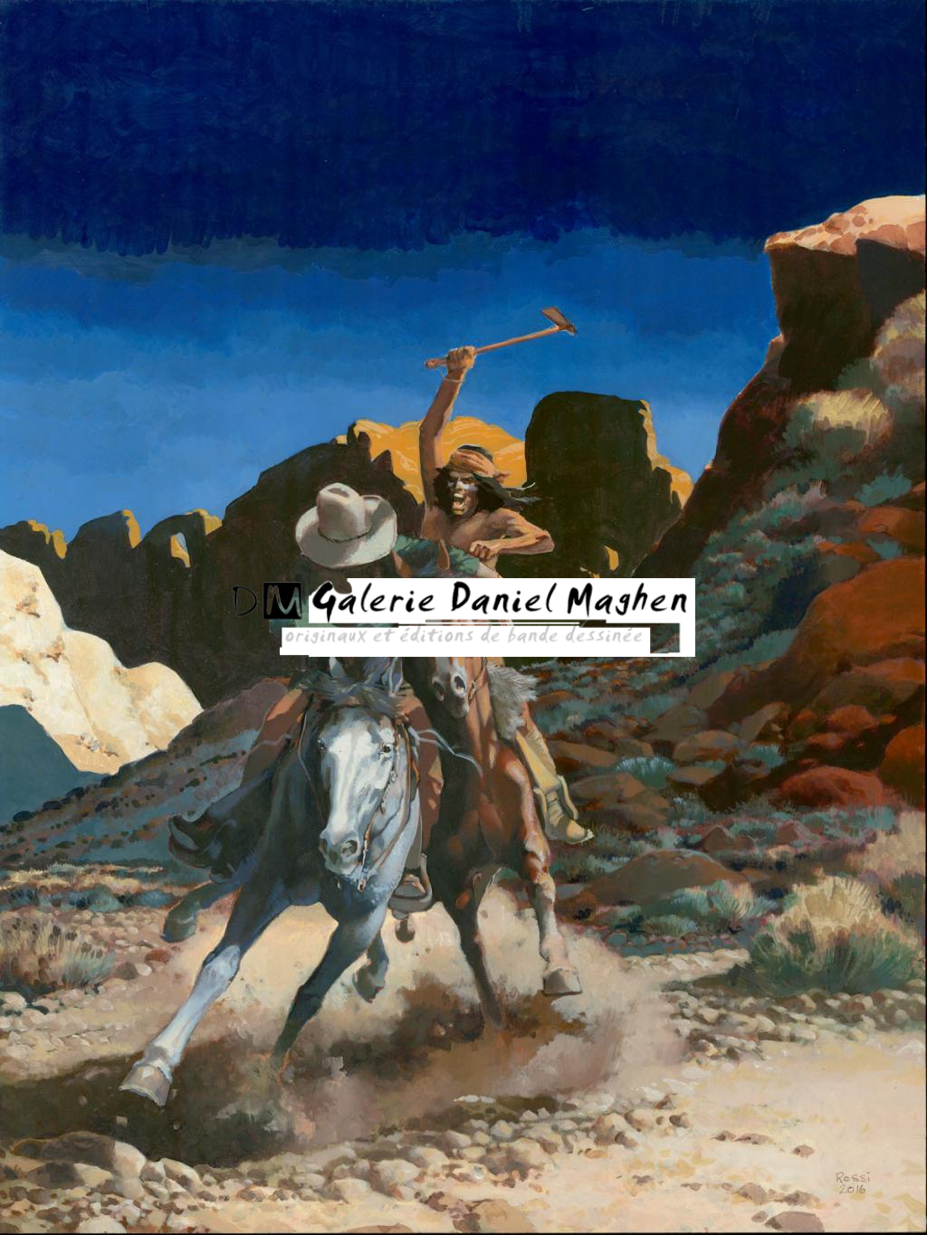 Peinture originale - Christian Rossi - Huile sur bois - 3518