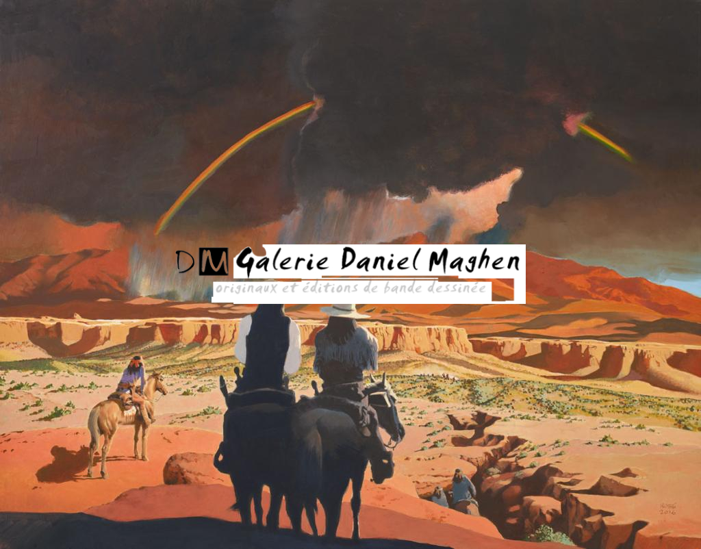 Peinture originale - Christian Rossi - Huile sur bois - 3517