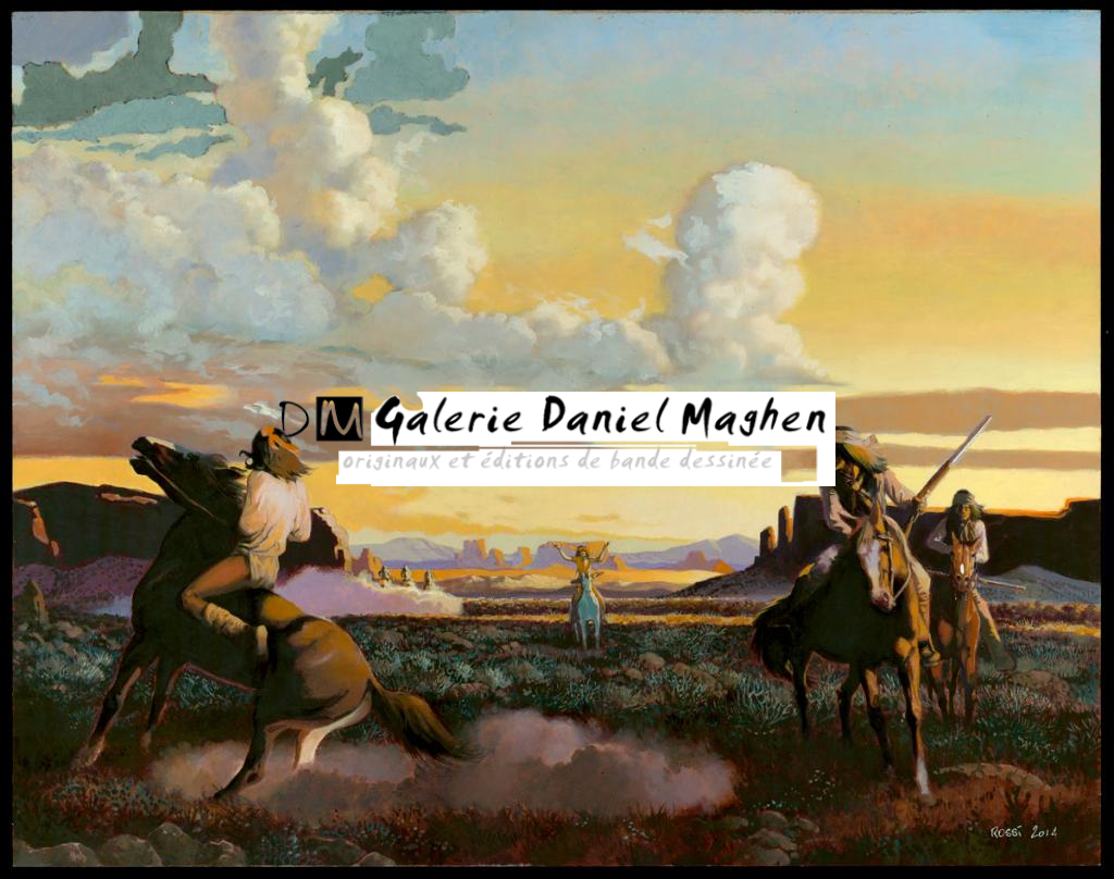 Peinture originale - Christian Rossi - Huile sur bois - 3515