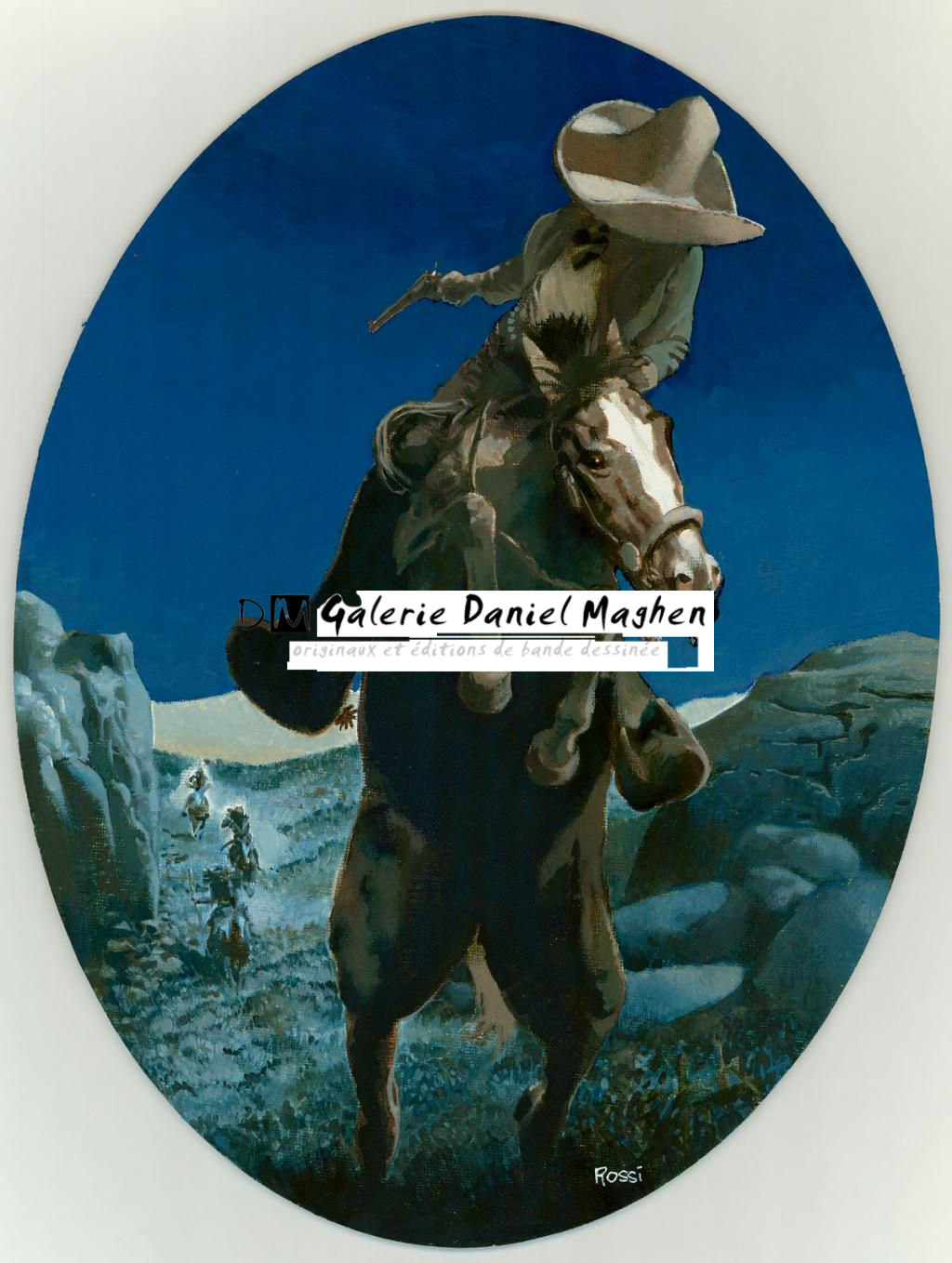 Peinture originale - Christian Rossi - Huile sur bois - 3516