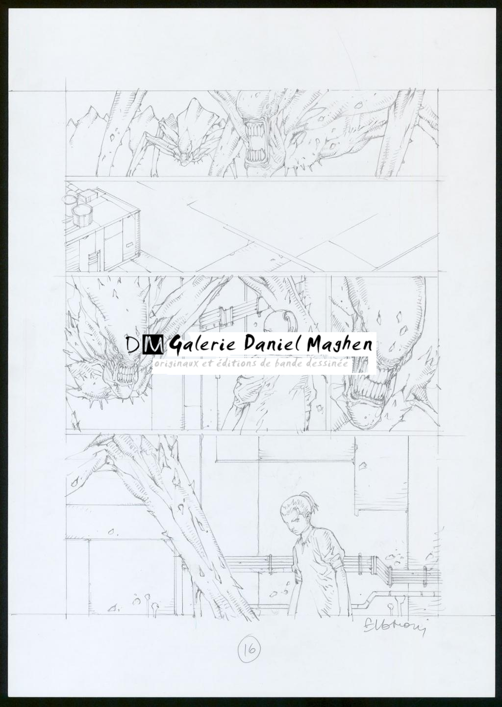 Planche originale - Yacine Elghorri - Mine de plomb sur papier - 3489