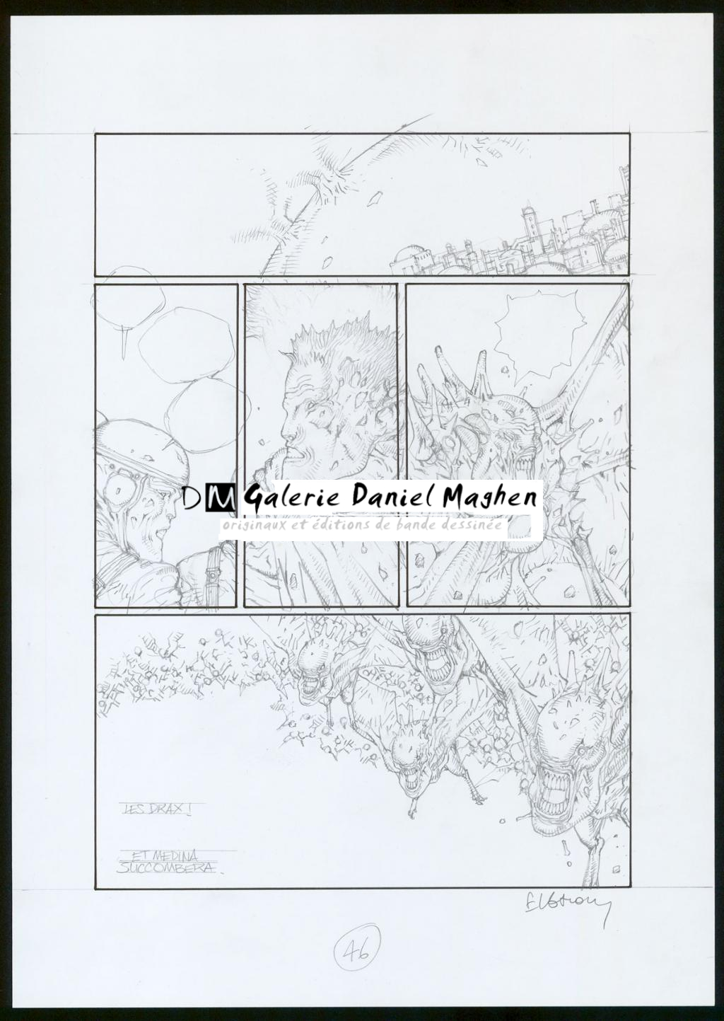 Planche originale - Yacine Elghorri - Mine de plomb sur papier - 3488