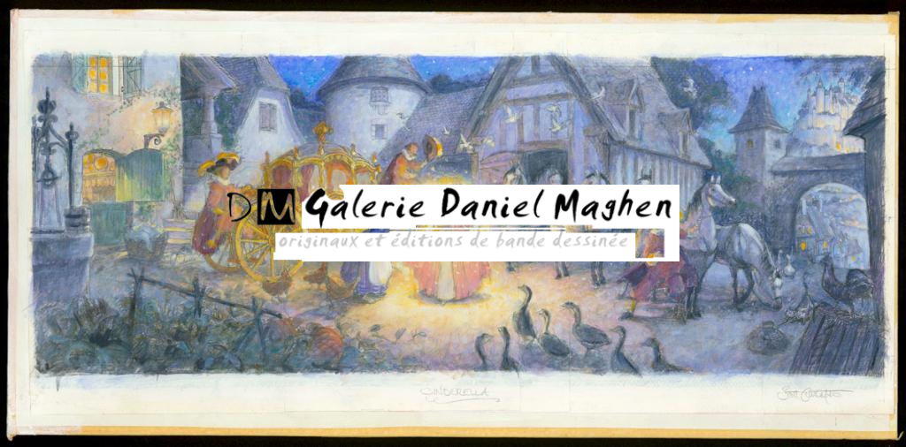 Illustration originale - Cinderella- Color Studies - Scott Gustafson - Technique mixte - 3867