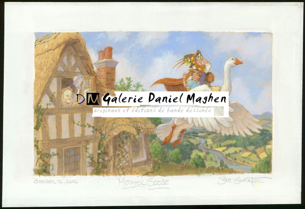 Illustration originale - Mother Goose - Scott Gustafson - Technique mixte - 3865