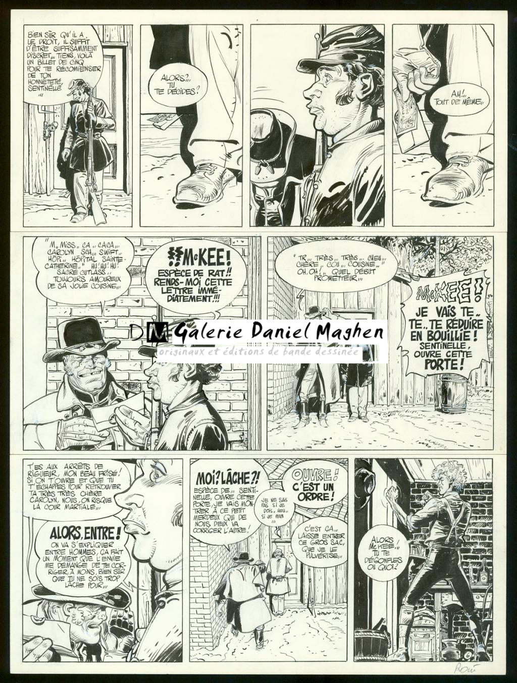 Planche originale n°6 - Christian Rossi - Encre de Chine sur papier - 3514