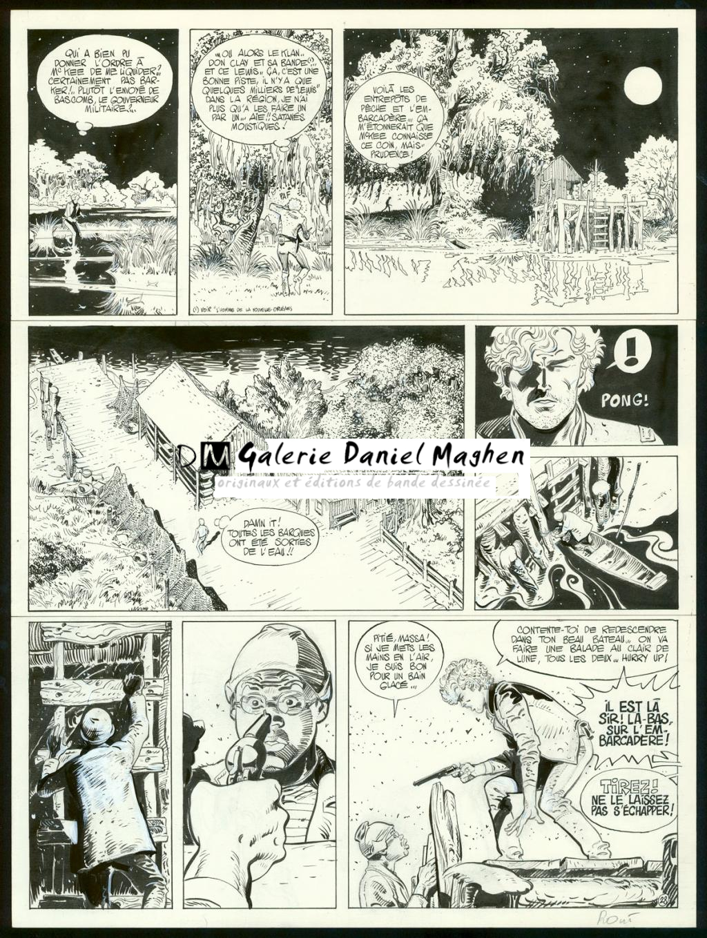 Planche originale n°28 - Christian Rossi - Encre de Chine sur papier - 3513