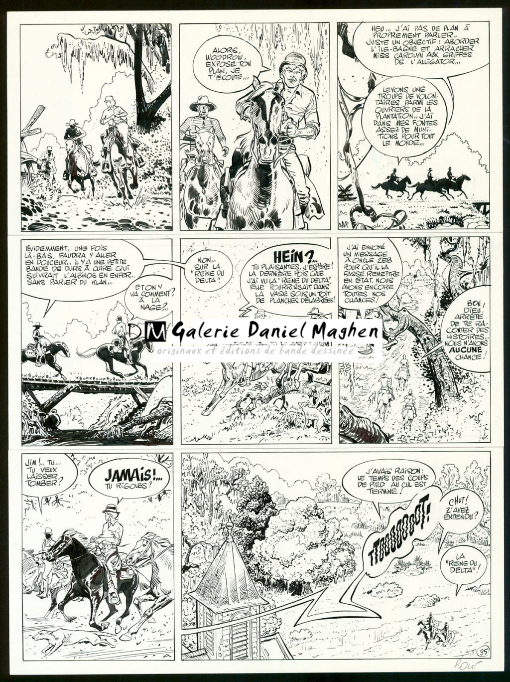 Planche originale n°35 - Christian Rossi - Encre de Chine sur papier - 3508