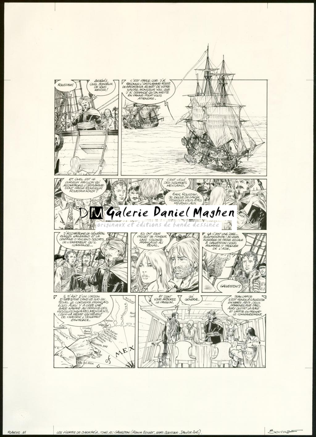 Planche originale  n°11 - Franck Bonnet - Encre de Chine sur papier - 3637