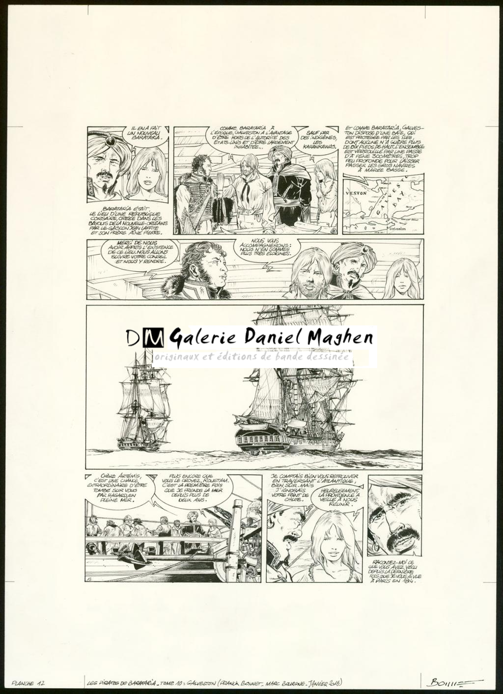 Planche originale  n°12 - Franck Bonnet - Encre de Chine sur papier - 3638