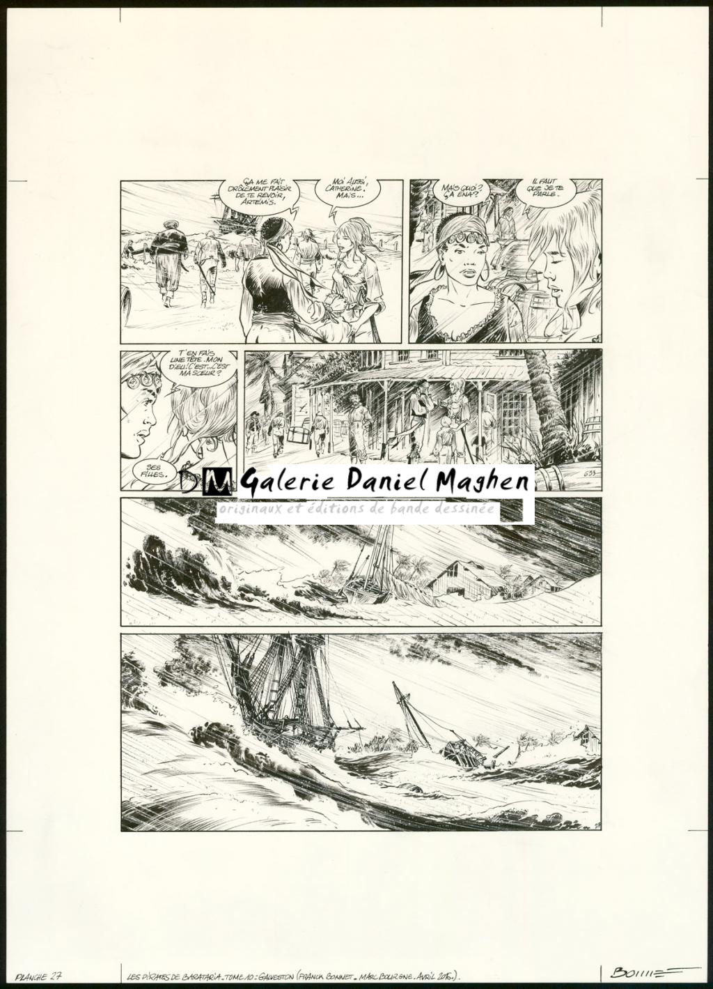 Planche originale n°27 - Franck Bonnet - Encre de Chine sur papier - 3634