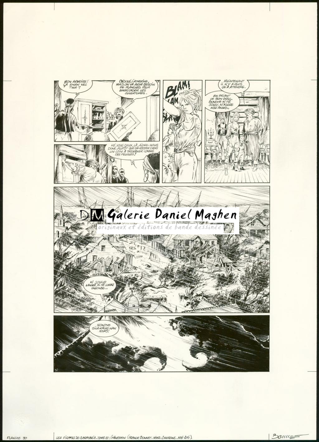 Planche originale n°30 - Franck Bonnet - Encre de Chine sur papier - 3633