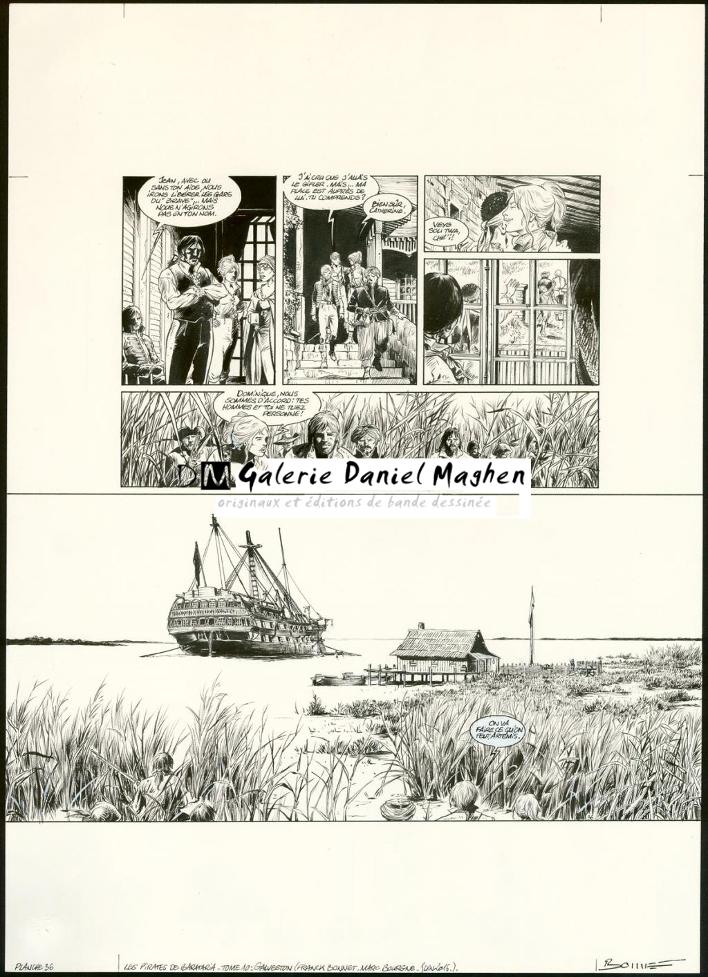 Planche originale n°36 - Franck Bonnet - Encre de Chine sur papier - 3632