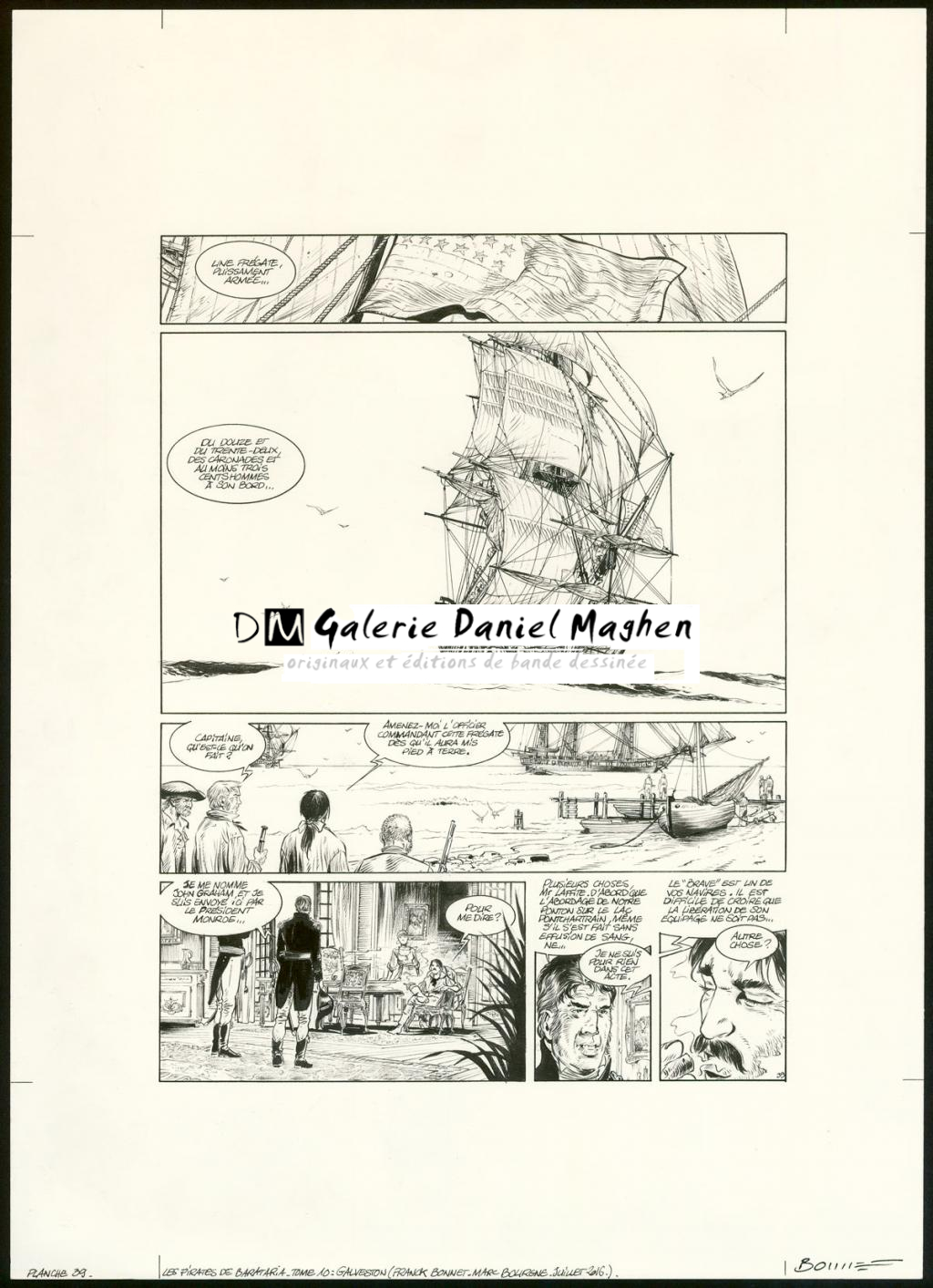 Planche originale n°39 - Franck Bonnet - Encre de Chine sur papier - 5820