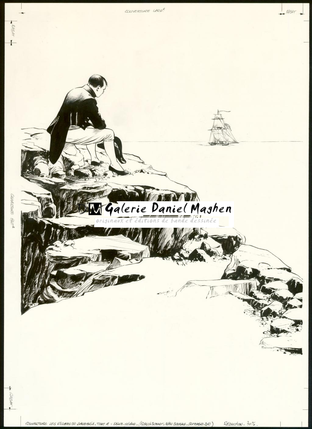 Couverture originale - Franck Bonnet - Encre de Chine sur papier - 3859