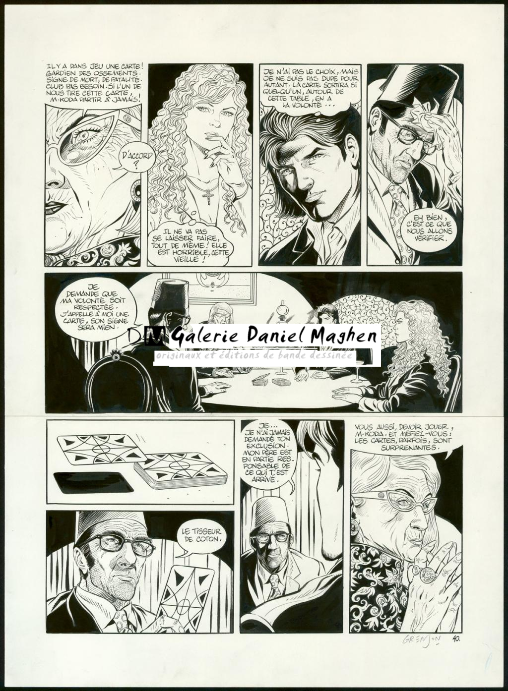 Planche originale n°40 - Olivier Grenson - Encre de Chine sur papier - 3608